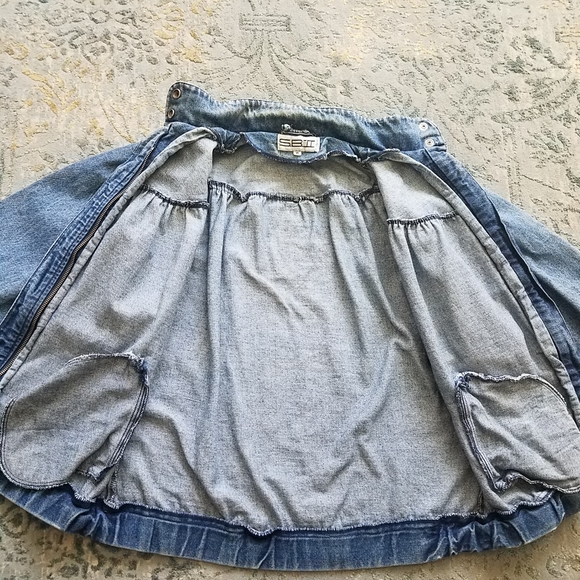 S.B.II By Bitterman SML Authentic Vintage 80's Jean Jacket Size M - Picture 4 of 12